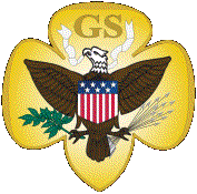 original GS logo designed by Juliette Low (used from 1912-1976)