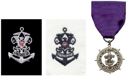 Quartermaster Rank (blue / white / medal)