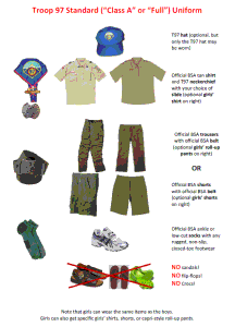 Troop 97 'Class A' Uniform