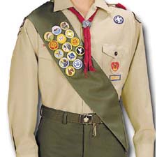 BSA merit badge sash