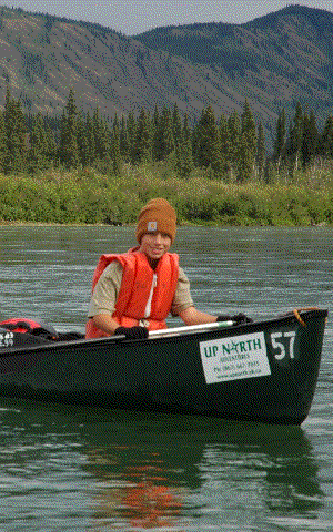 On Canada's Yukon River Close to the Arctic Circle