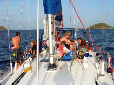 On Deck in the British Virgin Islands