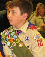 BSA merit badge sash
