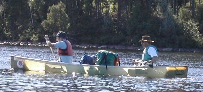 Canoe Loaded for a Week in Canada