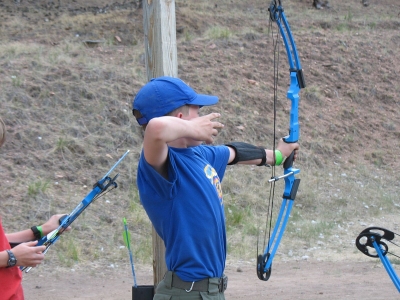 Archery at summer camp