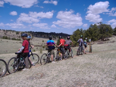 Mountain biking at summer camp