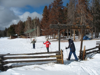 X-C skiing at Chimney Park