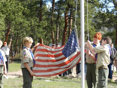 Flag raising