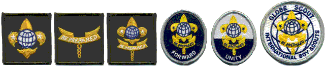 Tenderfoot, Second Class, First Class, Forward, Unity, Globe