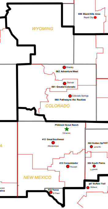 BSA Councils Covering Colorado