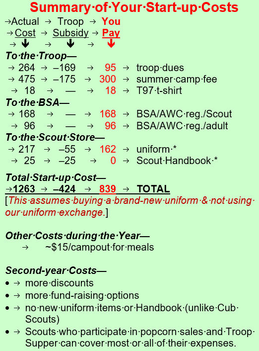 Start-up Cost Summary Start-up Cost Summary