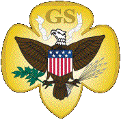 original GS logo designed by Juliette Low (used from 1913-1978)