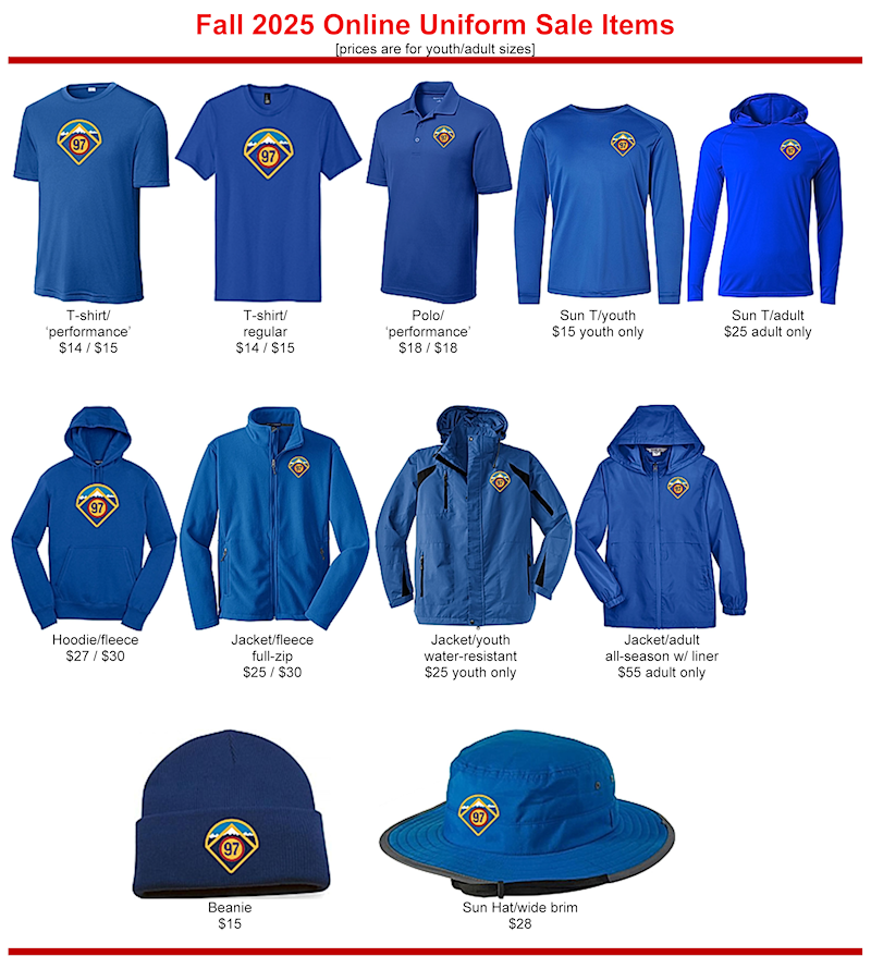 T97 Online Order Items