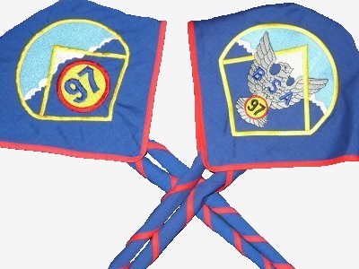 Troop 97 standard and Eagle Scout neckerchiefs