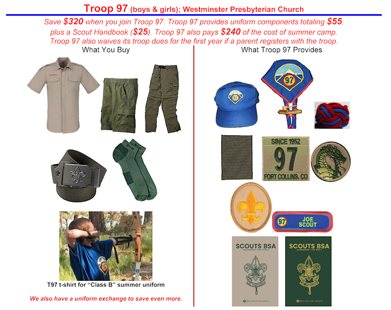 Just Some of What Troop 97 Covers