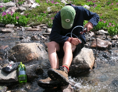 Pumping (purifying) Water in the Backcountry