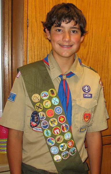 BSA merit badge sash