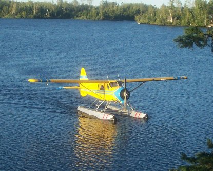 Our Floatplane Taxiing in